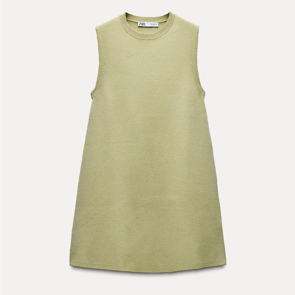 Green Knit ZARA Dress